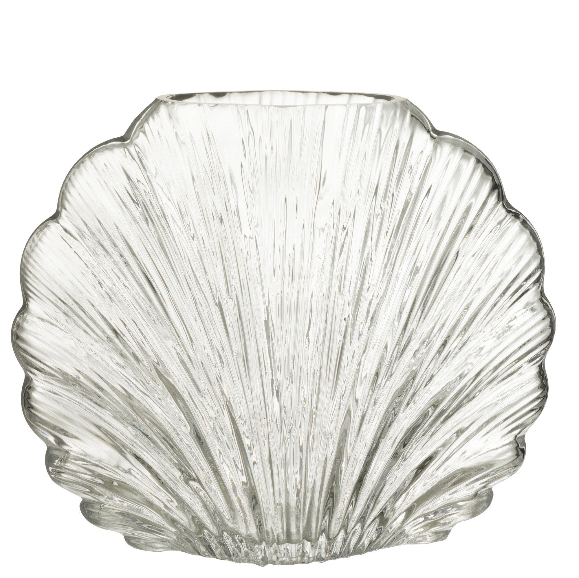 Clear Shell Glass Vase