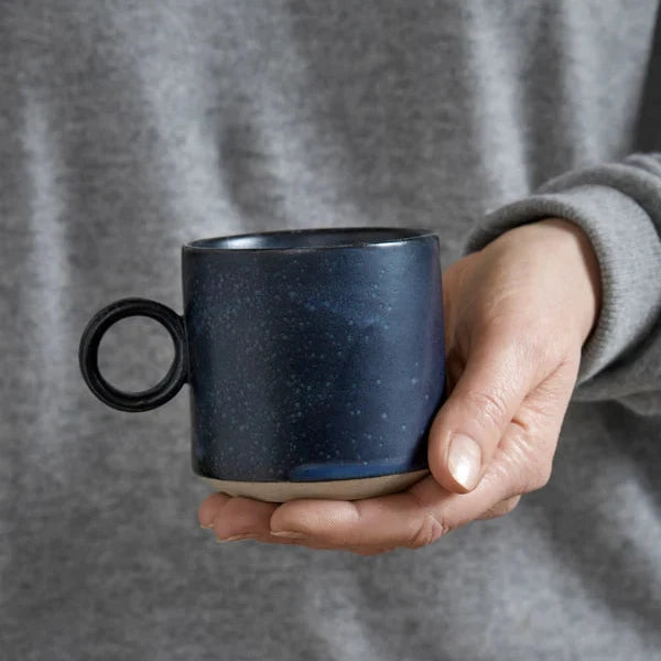 Navy  Stoneware Mug