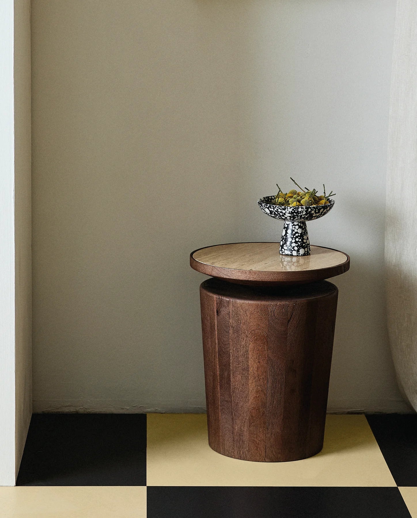 Black + White Terrazzo Bowl