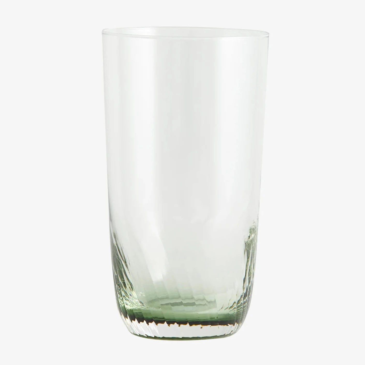 Set of 2 Green Drinking Glass
