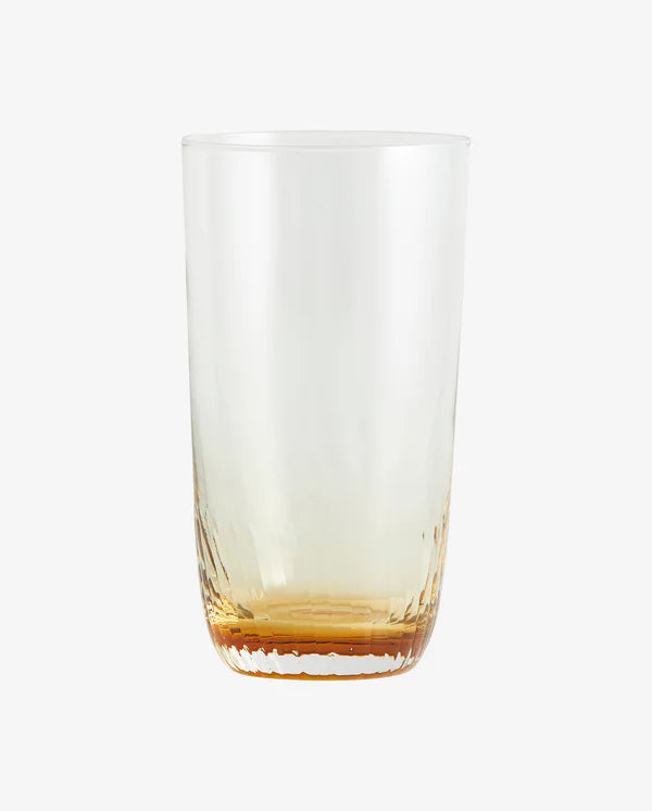 Amber Wave Drinking Glass