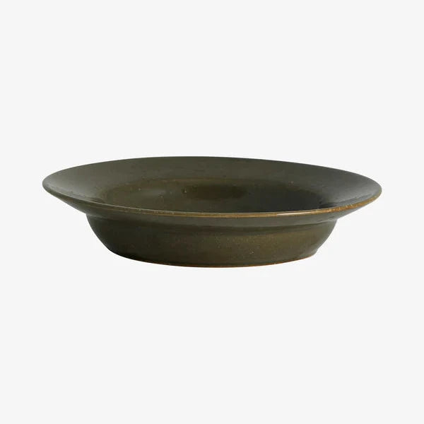 Large Green Gloss Serving Dinner Bowl