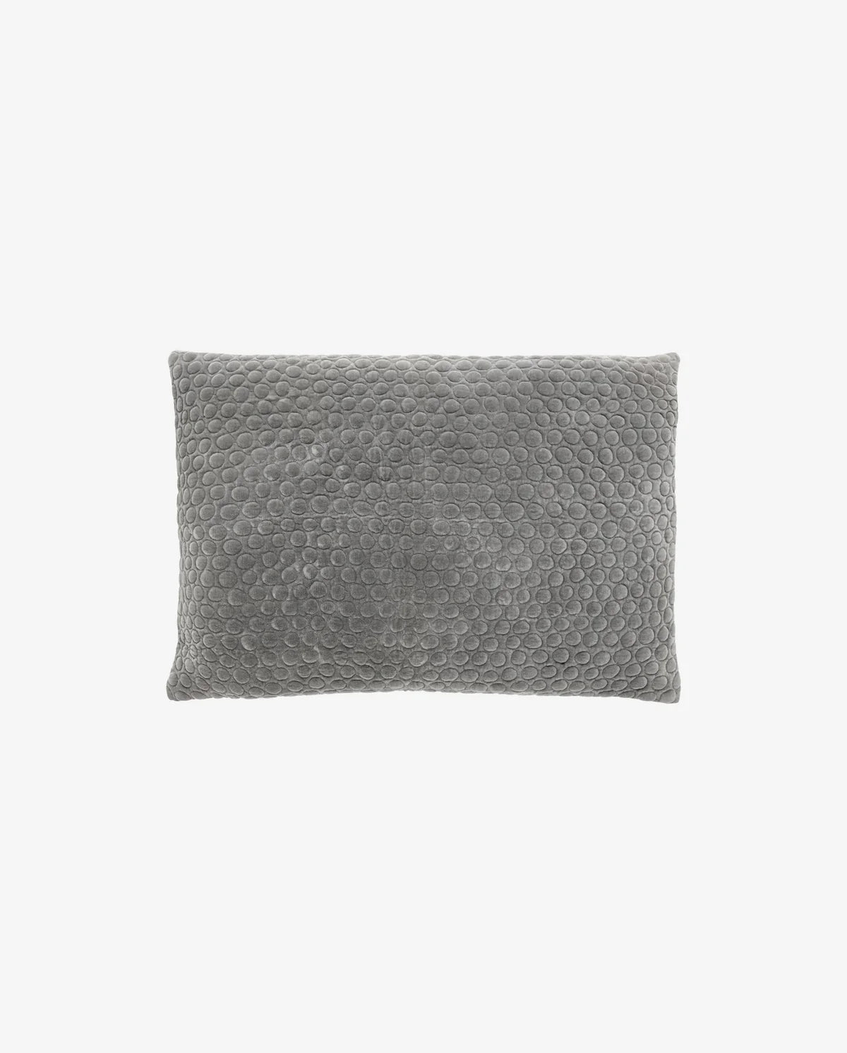 Grey Dot Velvet Cushion