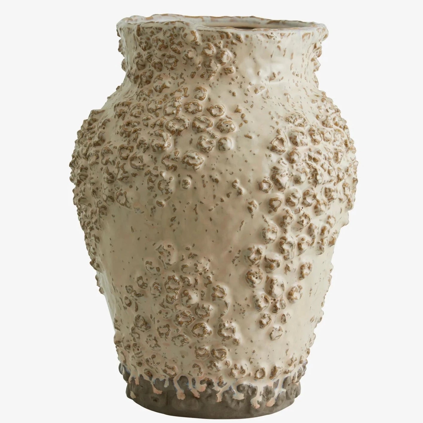 Stone Beige Ceramic Vase