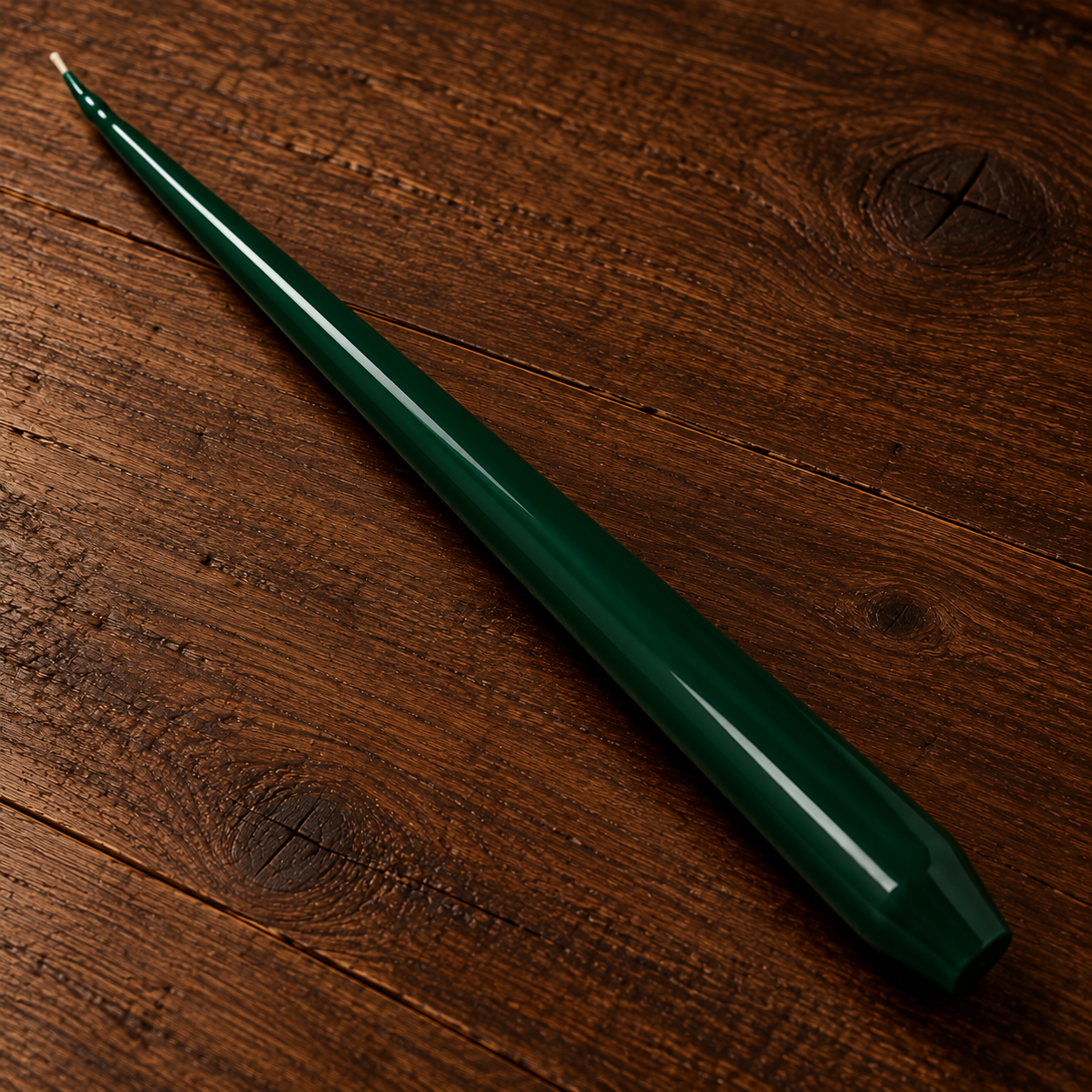 50cm - Forest Green Sculptural Taper Candle