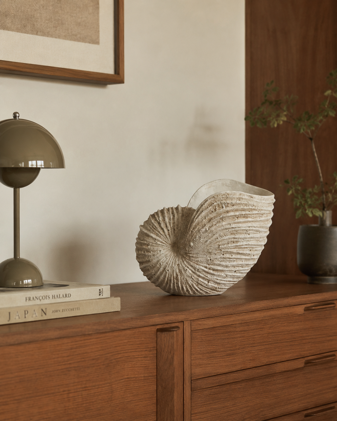 Handcrafted Sculptural Shell Vase