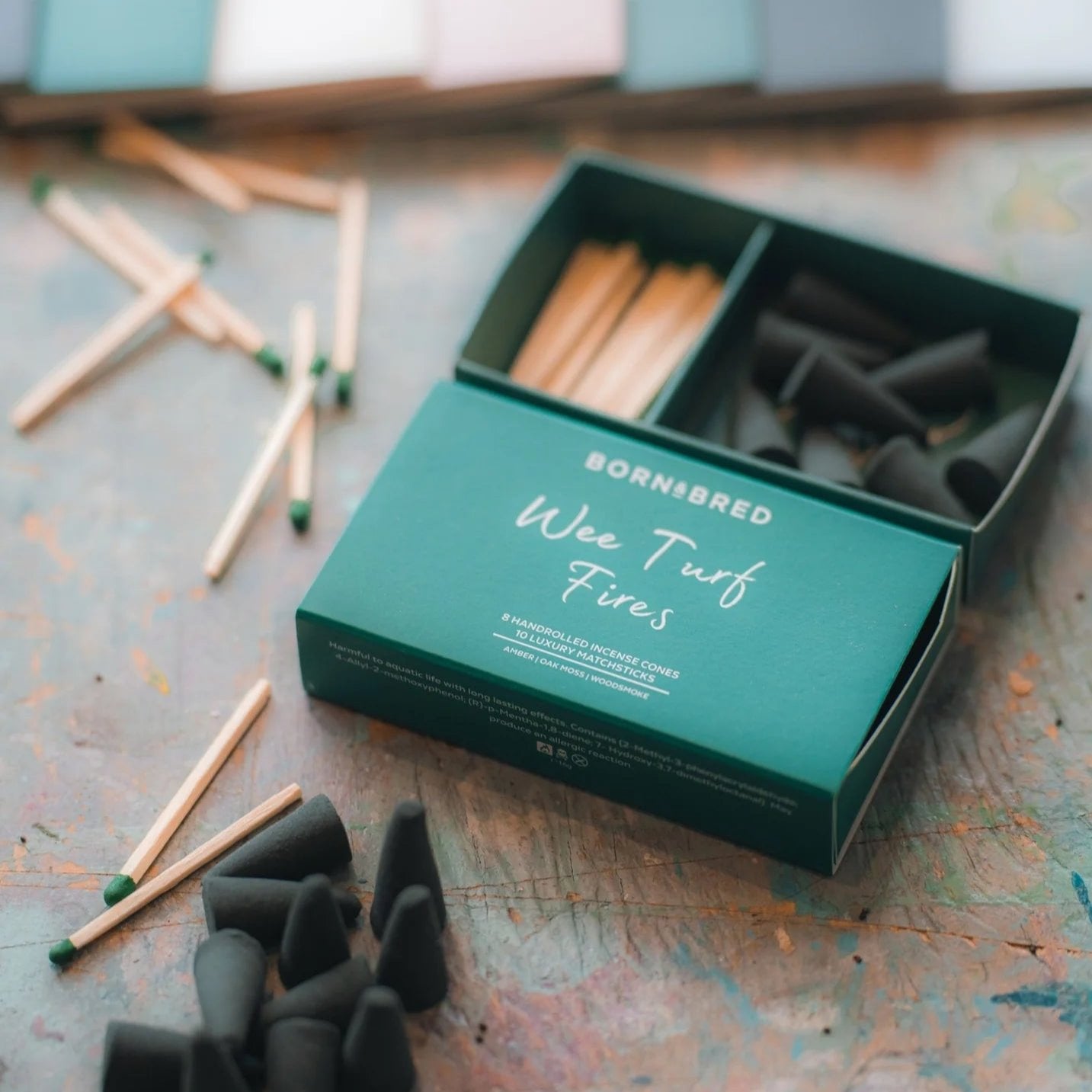 Born + Bred Wee Turf Fires Incense Cones