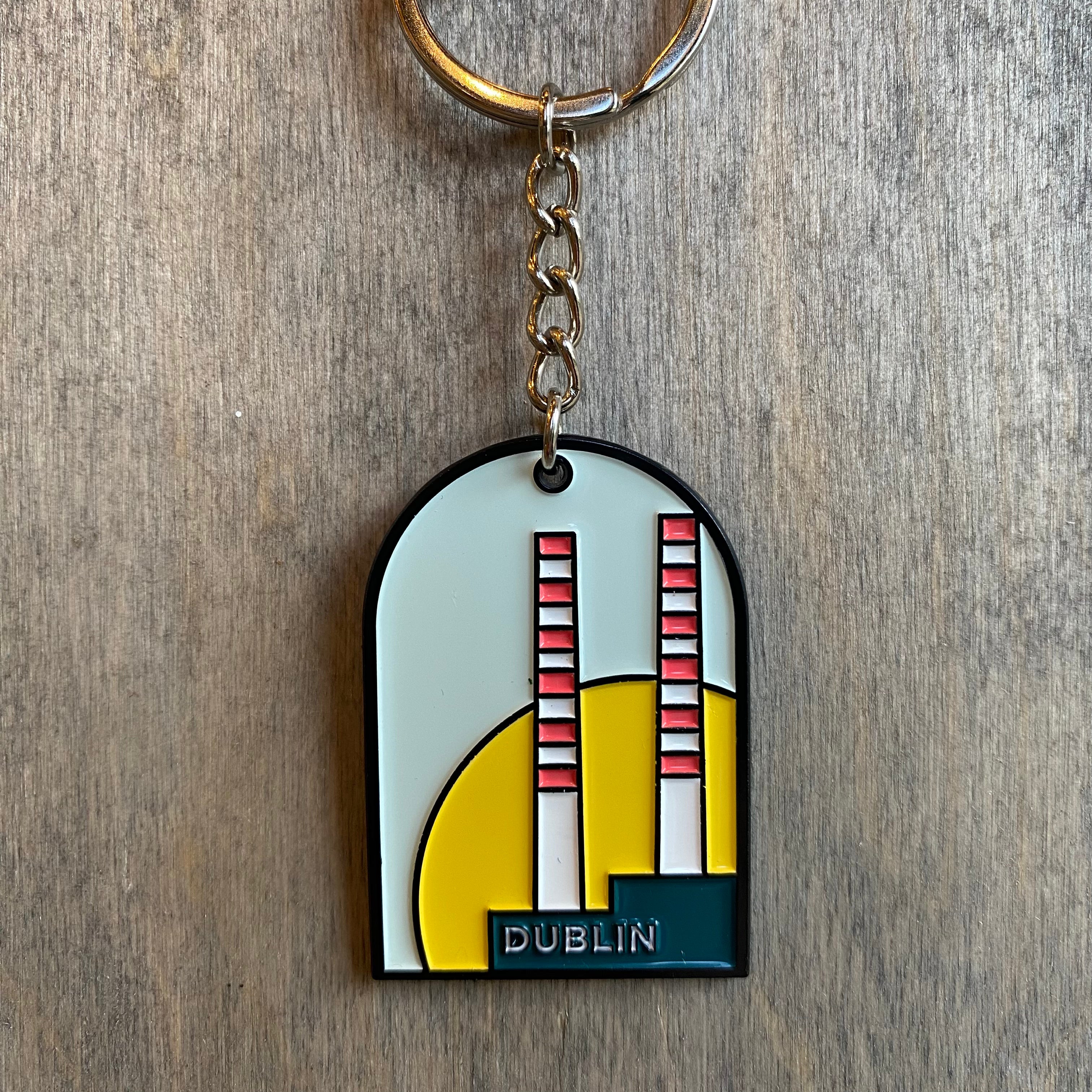 Born & Bred Poolbeg Chimneys Key Ring