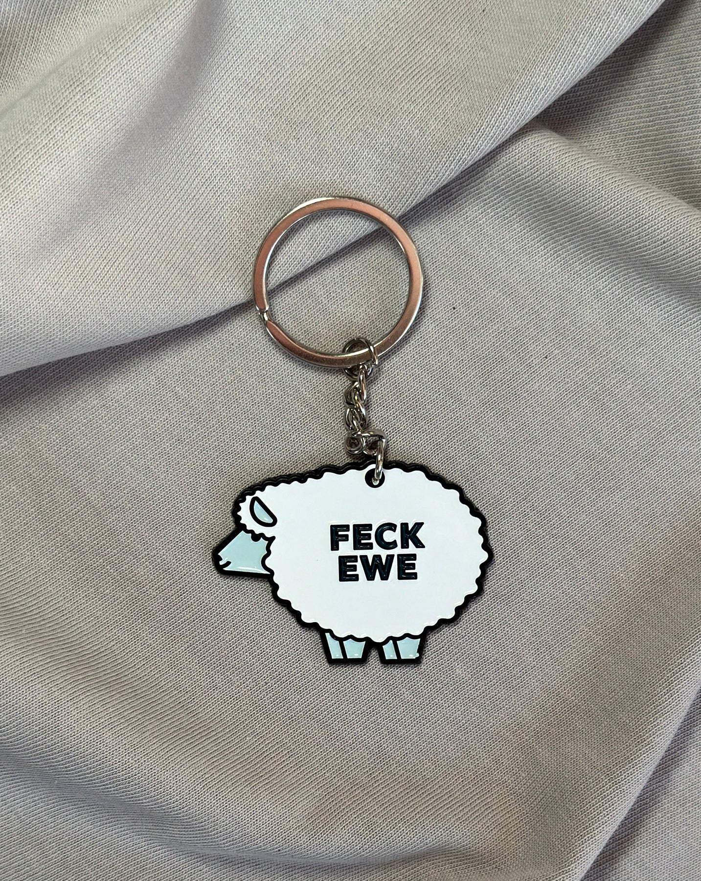 Feck Ewe Born and Bred Keyring