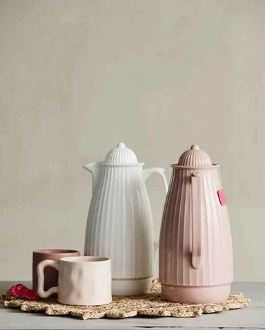 Baby Pink Sculptural Ceramic Mug