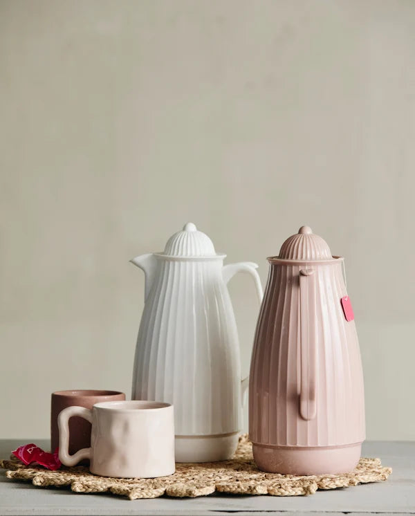 Baby Pink Sculptural Ceramic Mug