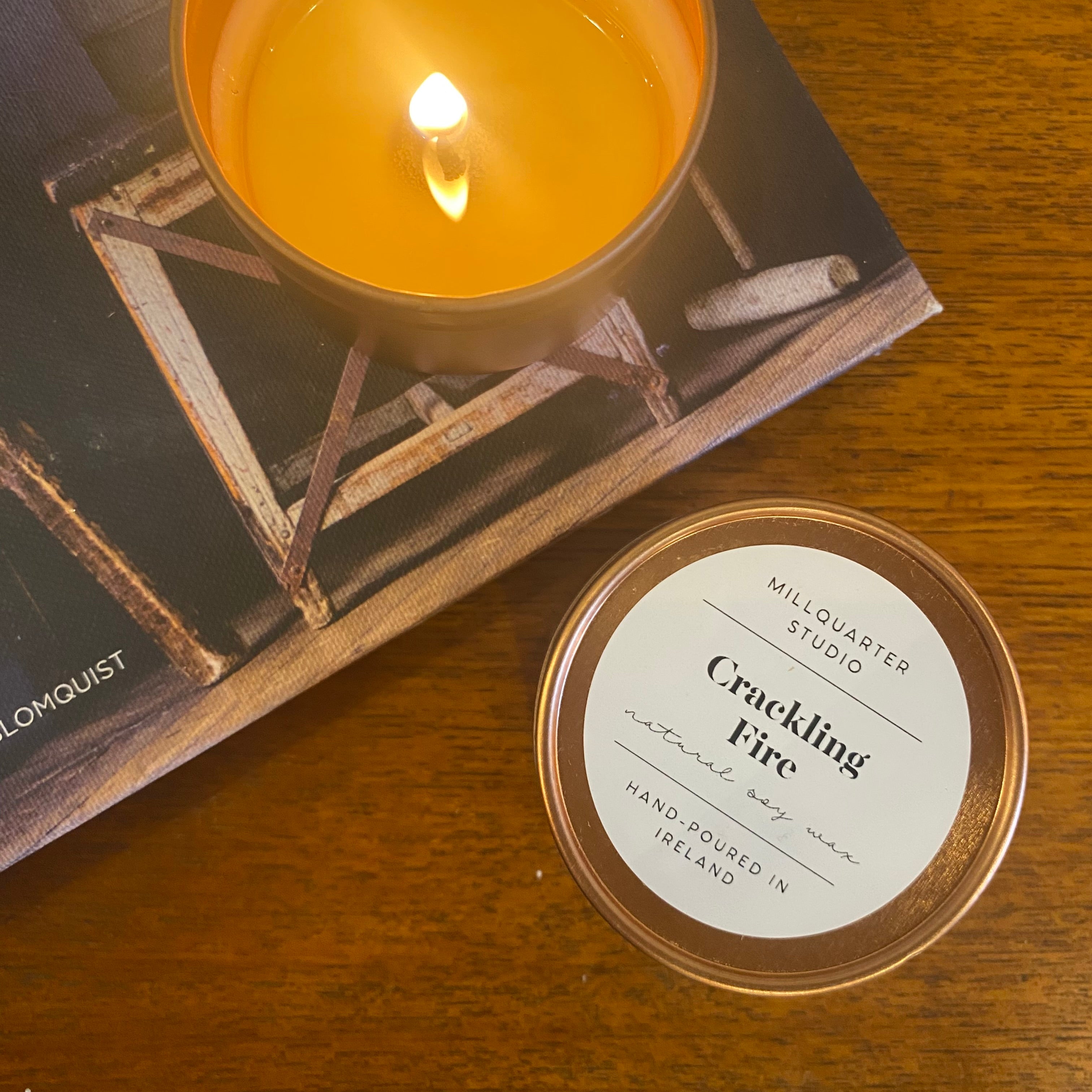 Mill Quarter Crackling Fire Candle