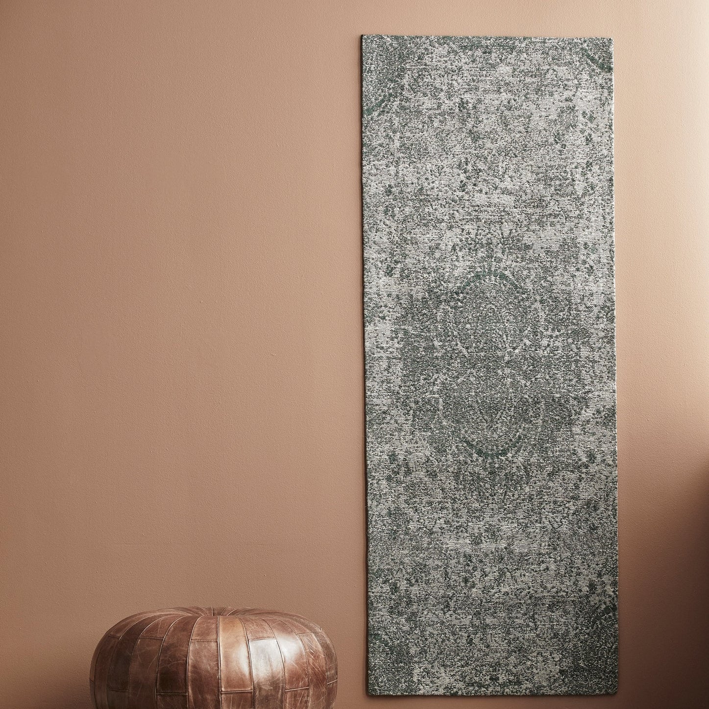 Handmade Persian Style Feel Green Rug