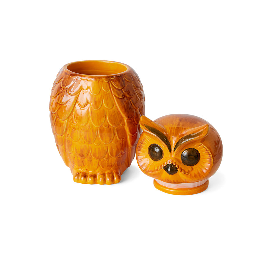 HKLIVING Ceramic Owl Jar