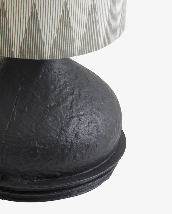 Aluminum Based With Pattern Fabric Shade - stoneandbeige