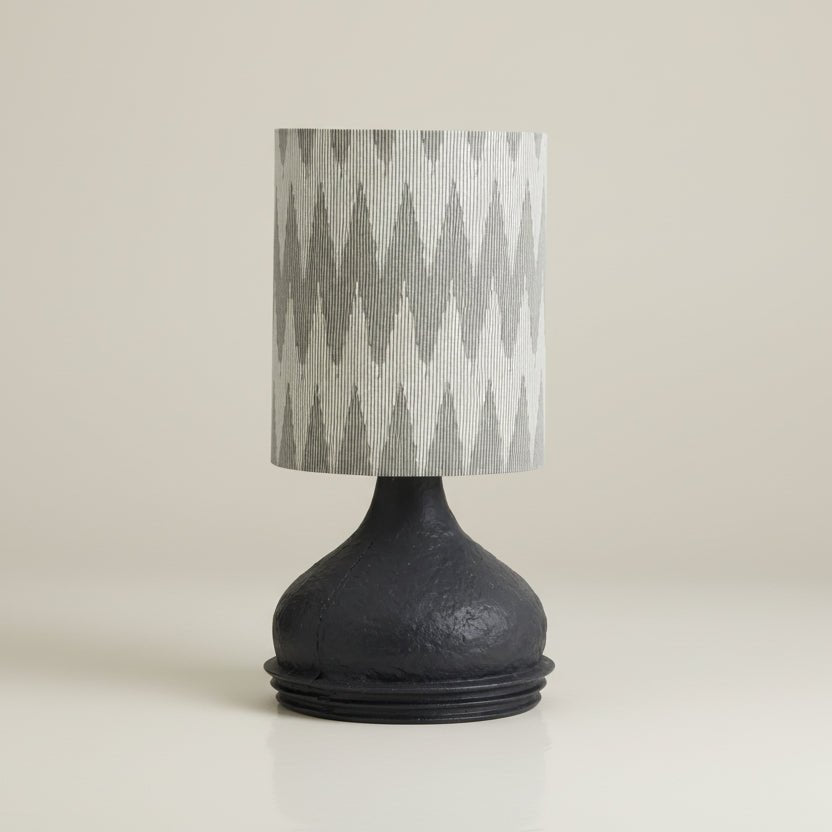 Aluminum Based With Pattern Fabric Shade - stoneandbeige