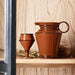 Amber Brown Art Deco Pitcher