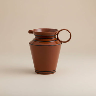 Amber Brown Art Deco Pitcher - stoneandbeige