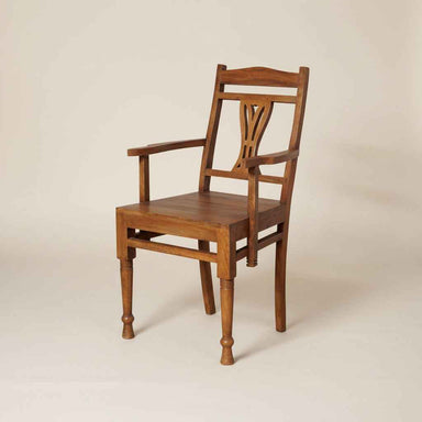 Art Nouveau inspired accent wooden chair with elegant curves, a sculptural silhouette and a timeless design.