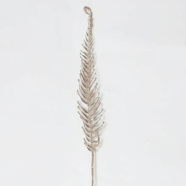 Artificial gold Glitter Fern Stem - stoneandbeige
