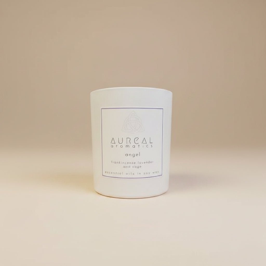 Aureal Frankincense, sage and Lavendar Candle - stoneandbeige
