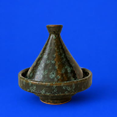 Fara Reactive Glazed Ceramic Tagine