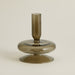 Bauble Smoked Green Glass candle Holder - stoneandbeige