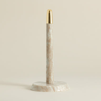 Beige Marble Paper Towel Holder - stoneandbeige