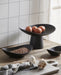 Black Unique Shaped Fruit Dish - stoneandbeige