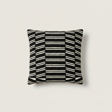 Black + White Pin Stripe Cushion - stoneandbeige