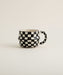 Black/Ivory Checkered Mug - stoneandbeige