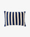 Blue & Ivory Stripe Cushion - stoneandbeige