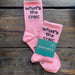 BORN & BRED Pink What's The Craic Socks - stoneandbeige