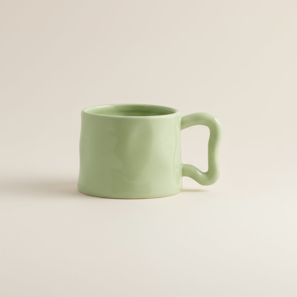 Bright Green Shaped Mug - stoneandbeige