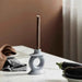 Cast Iron Stone texture Grey Candle Holder