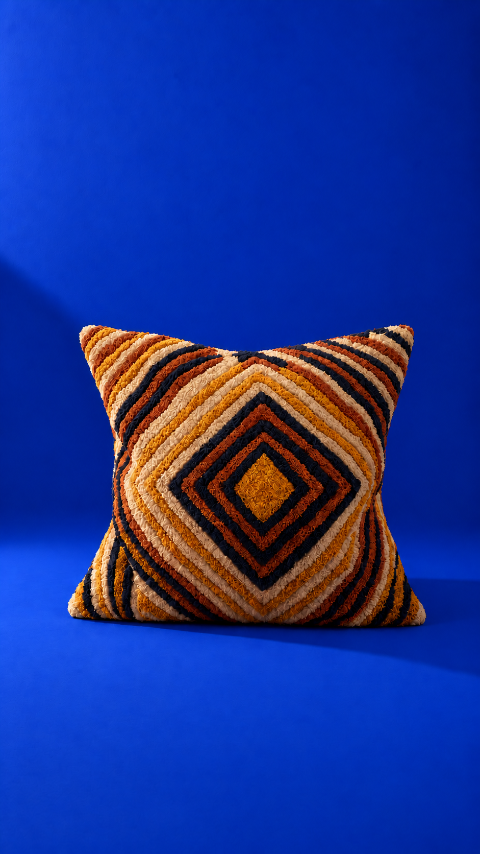 Fara Recycled Brown Tone Textile Cushion