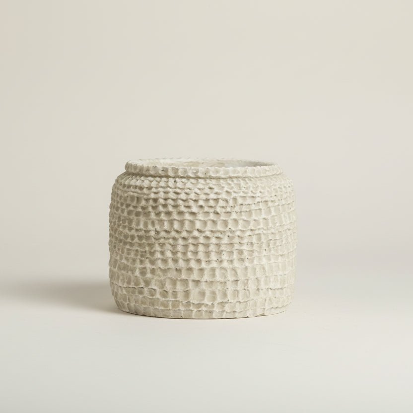 Cement Beige Tone Plant Pot - stoneandbeige