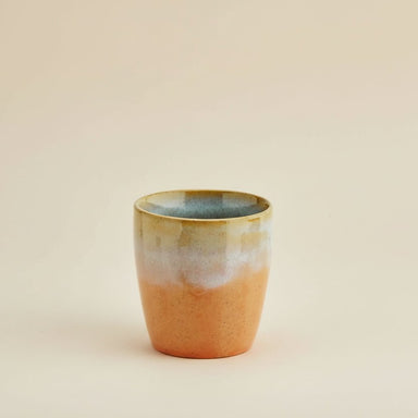 Cheerful Stoneware Ornage/Beige tone Coffee Mug - stoneandbeige