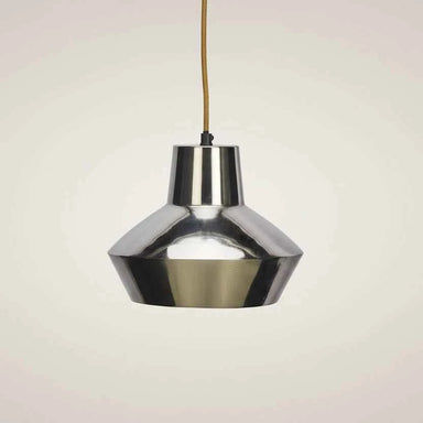 chrome contemporary ceiling light with a modern sculptural design and elegant finish.