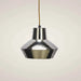 chrome contemporary ceiling light with a modern sculptural design and elegant finish.
