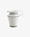 Classic White Pin Stripe Jug - stoneandbeige