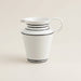 Classic White Pin Stripe Jug - stoneandbeige