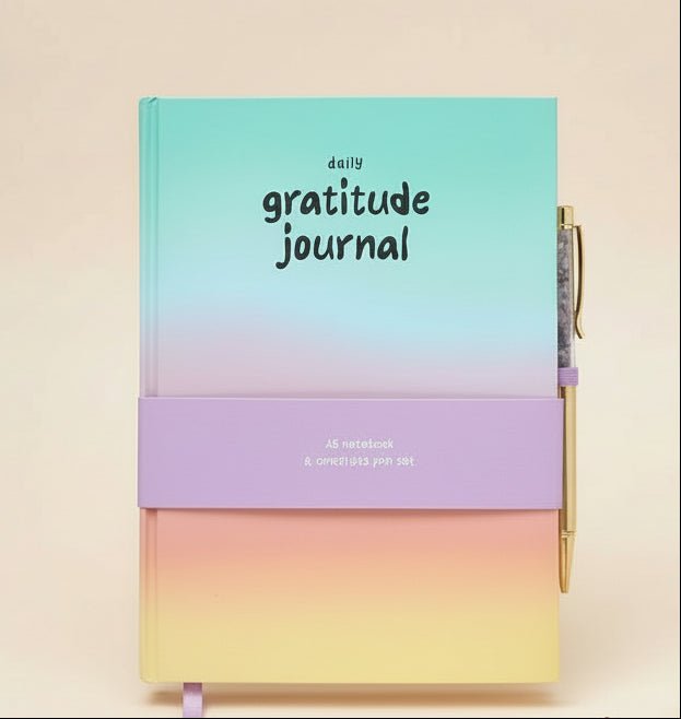 Colourful Bright Gratitude Journal - stoneandbeige