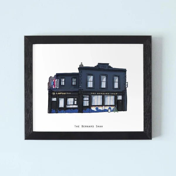 COWFIELD Illustrated The Bernard Shaw Pub - stoneandbeige