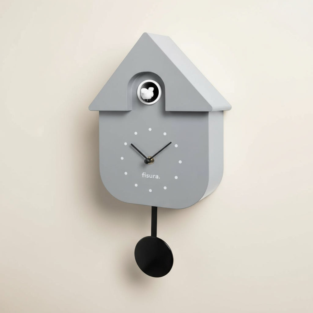 Dark Grey Cuckoo Clock - stoneandbeige