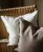 Dark Mocha Cotton & Linen Black Piping Cushion - stoneandbeige