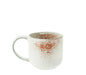 Deep Red and White Tone Stoneware Mug - stoneandbeige