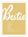 DUSTY BOY PRINTS "Bestie Quote Print" - stoneandbeige