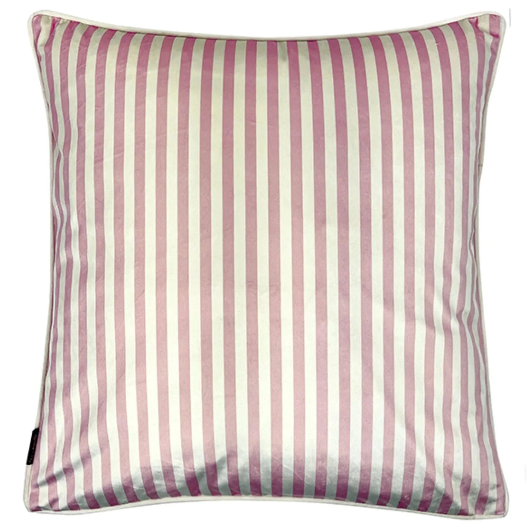 Pink Stripe Velvet Cushion