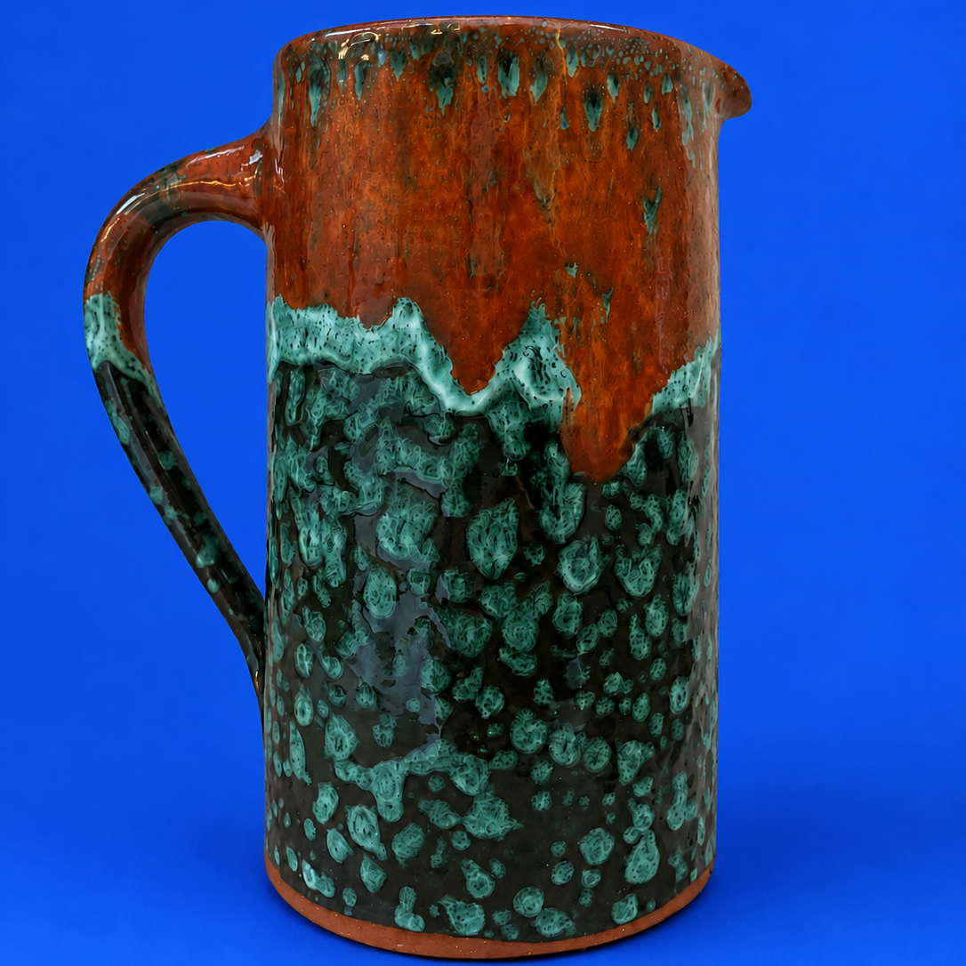 Fara Artisan Reactive Glazed Ceramic Jug